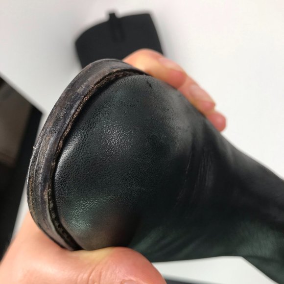 Coach Black & Gold Leather Knee High Martta Boot - Picture 15 of 15